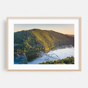 Harpers Ferry Print, West Virginia Wall Art, Landscape Framed Art, Nature Home Decor, Forest Poster, Mountain Fine Art, Scenic, Water