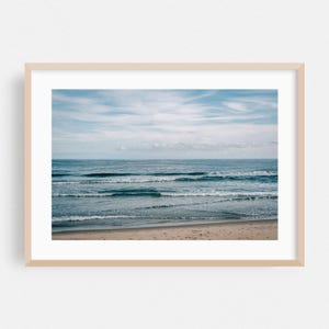 Impresión de Asbury Park, arte mural de Nueva Jersey, arte enmarcado del océano, decoración del hogar con olas, póster de playa, bellas artes costeras, naturaleza, paisaje, minimalista