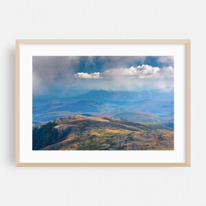 Impresión de New Hampshire, arte mural de montaña, arte enmarcado de paisajes, decoración escénica para el hogar, póster de naturaleza, bellas artes de otoño, póster de viajes, fotografía