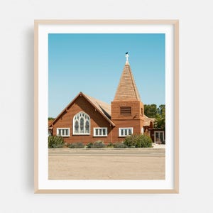 Ramona Print, California Wall Art, Church Framed Art, Architecture Home Decor, Rural Poster, Christian Fine Art, Spiritual, Religious Art