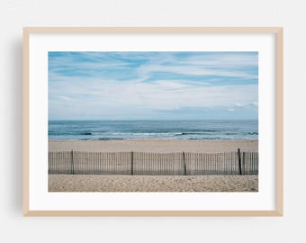 Asbury Park Druck, New Jersey Wandkunst, Strand gerahmte Kunst, Ozean Wohnkultur, Küsten Poster, Wellen Fine Art, minimalistisch, Landschaft, Sommer