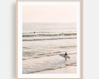 Newport Beach Print, California Wall Art, Surf Framed Art, Beach Home Decor, Ocean Poster, Coast Fine Art, Surfboard, Seascape, Waves