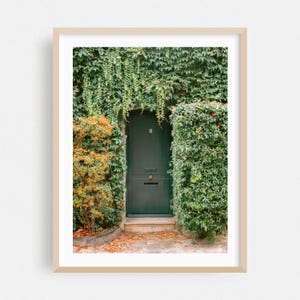 Lámina de París, Arte mural de Île-de-France, Arte enmarcado de Francia, Decoración botánica para el hogar, Póster de jardín, Bellas artes de la naturaleza, Otoño, Arquitectura, Rústico