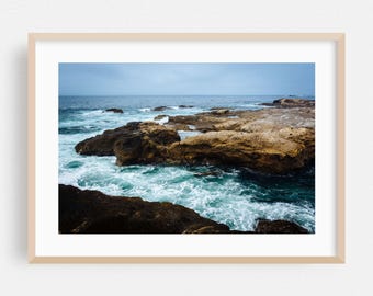 Impression Big Sur, art mural californien, encadrement côte, décoration d'intérieur océan, affiche vagues, beaux-arts scéniques, paysage, nature, plage, photographie
