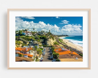 San Clemente Print, California Wall Art, Coastal Framed Art, Beach House Home Decor, Ocean Poster, Beach Fine Art, Palm Tree, Landscape