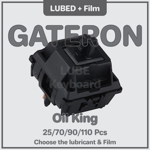 Hand LUBED + Film Gateron OIl King Switch Linear Mechanical Keyboard