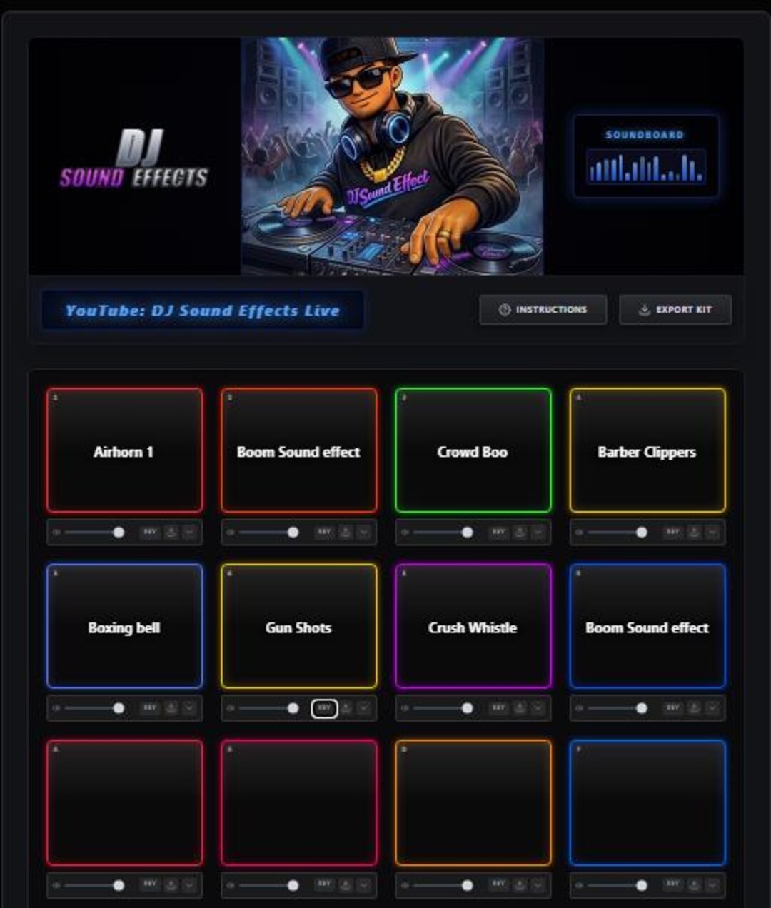 The Ultimate Social Media Influencer Soundboard | 16-pad DJ Sound ...