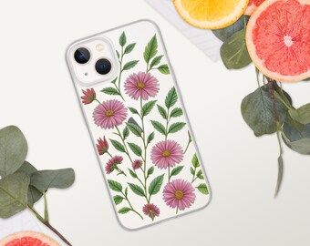 Transparent Wildflower iPhone Case