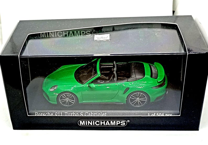 Porsche 911 Turbo S Cabriolet - Python Green ( 2020 ) Modelcar by ...