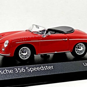 Porsche 356 A Gleiter - rot ( 1956 ) Modellauto von Minichamps im Maßstab 1/43