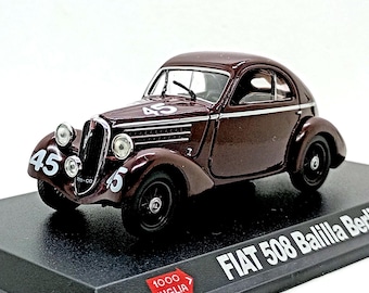 RIO Fiat 508 Balilla 1932 1/43 ブラック　ミニカー Fiat 508 Balilla Rio 1/43 Black 1932 - Etsy