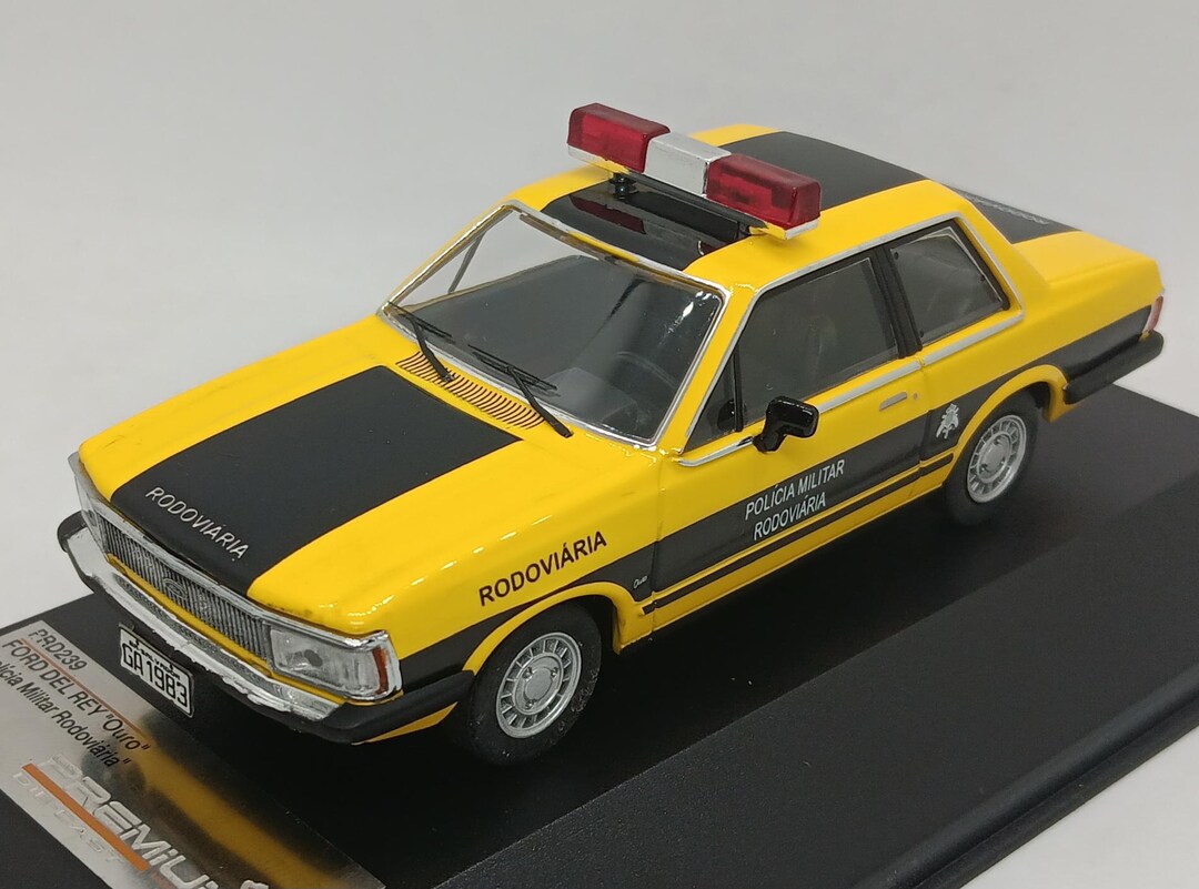 Miniature Ford Del Rey Ouro – Policia Militar Rodoviaria 1982 – 1/43 Premium X PRD239