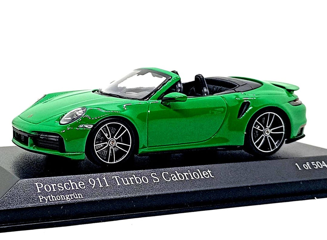 Porsche 911 Turbo S Cabriolet - Python Green ( 2020 ) Modelcar by ...