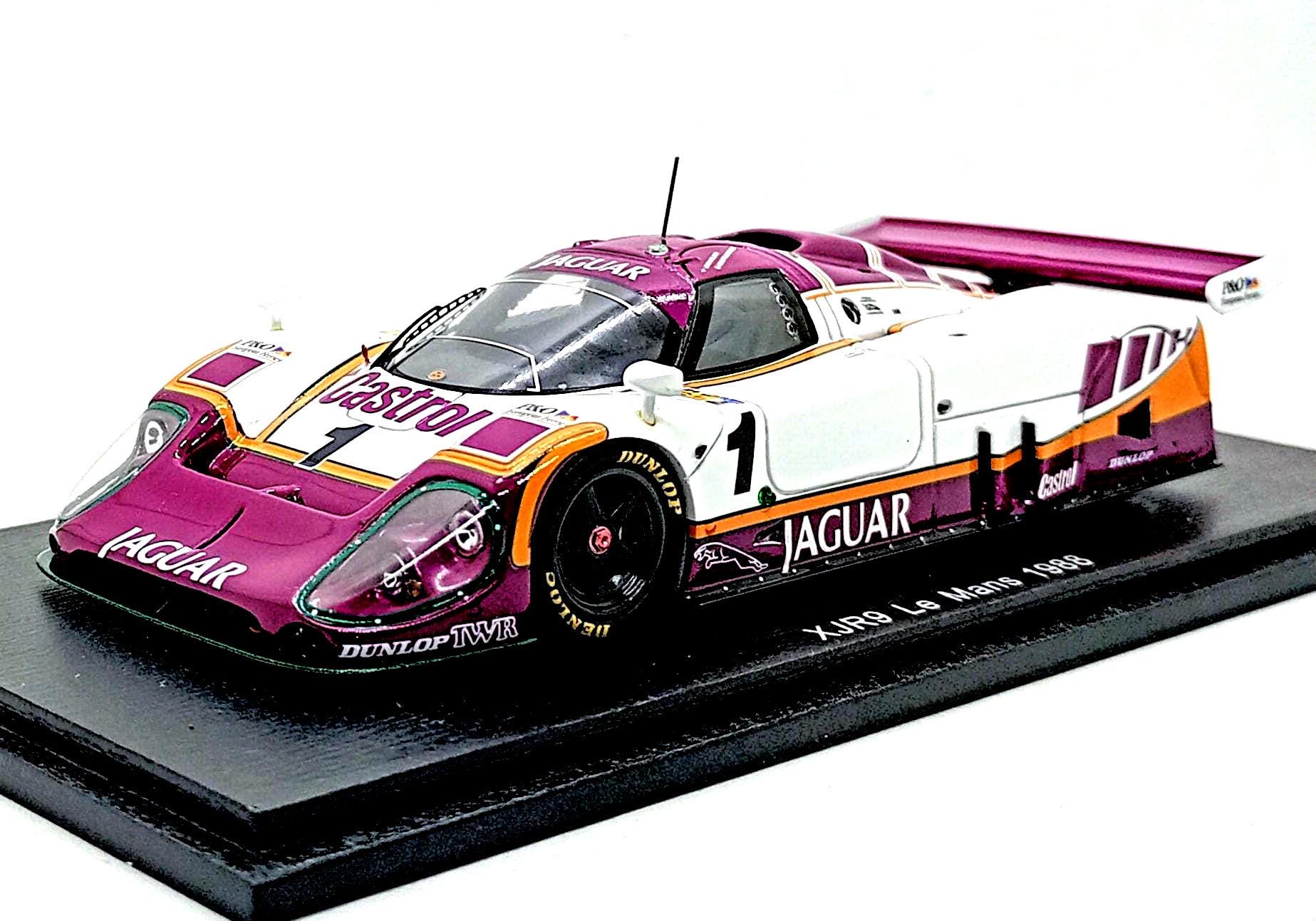 Jaguar XJR9 Test Car 1988 Works Le Mans Prototype IXO 1/43 - British Green - Très Rare