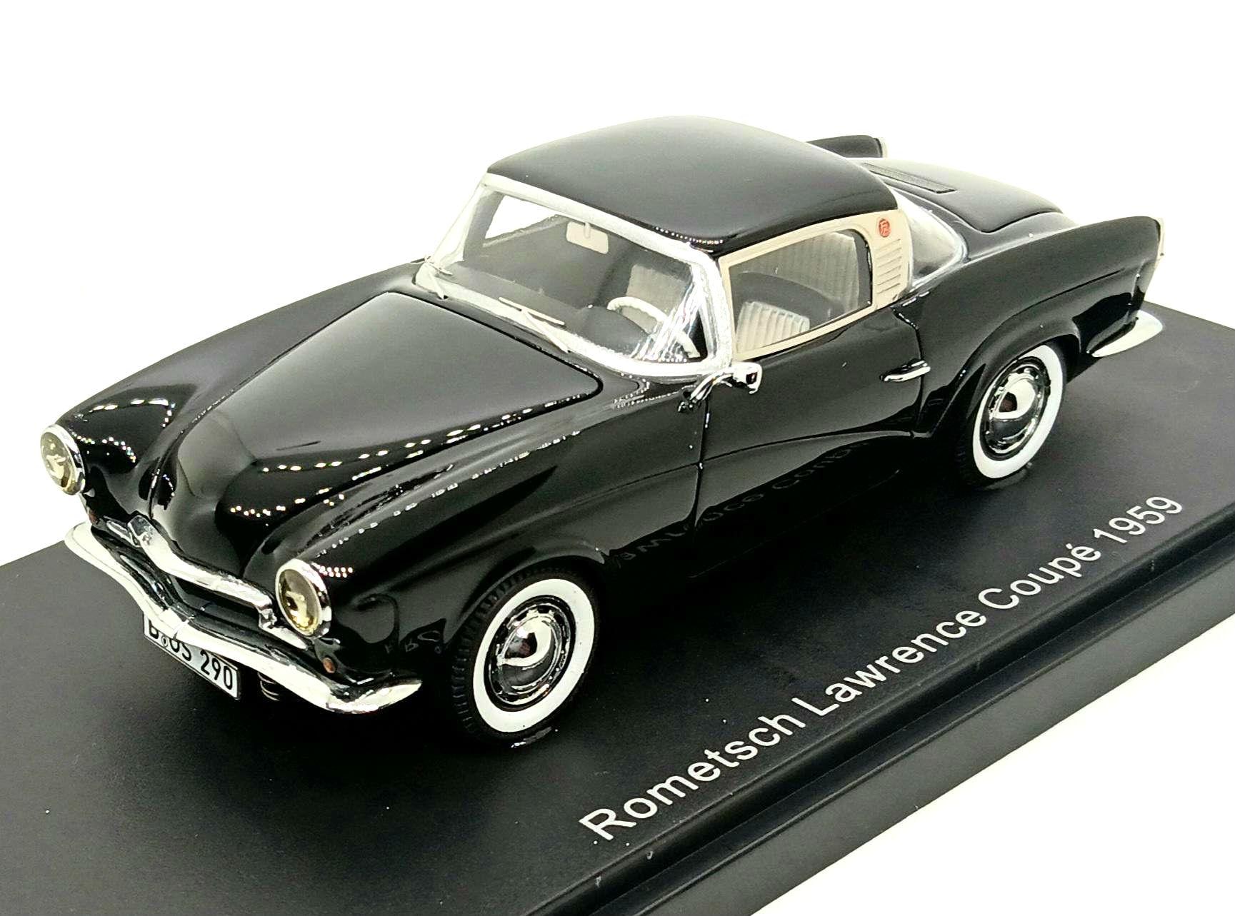 BOS 1/43 - ROMETSCH LAWRENCE COUPE 1959 Rouge - Miniature Collection, Boîte D'origine