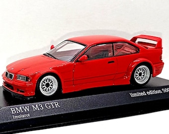 Bmw M3 E36 GTR 1:43 Minichamps Red - Etsy