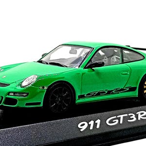 Porsche 911 GT3 RS - Verde Python (2007), miniatura da Minichamps, escala 1/43