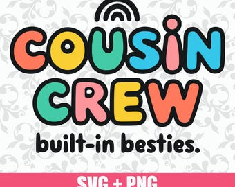 Cousin Crew SVG: Family Reunion Design (PNG)