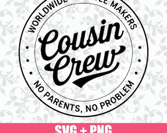 Cousin Crew SVG: Family Reunion Design (PNG)