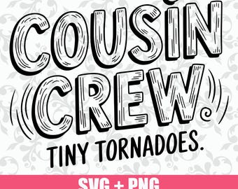 Cousin Crew SVG: Family Reunion Shirt Design (PNG, Cricut)
