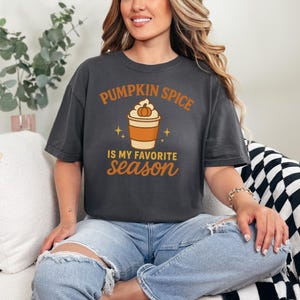 Pumpkin Spice Shirt Fall Tee, PSL Season Shirt, Autumn Comfort Colors Crewneck, Pumpkin Latte Long Sleeve, Cozy Fall Coffee Shirt