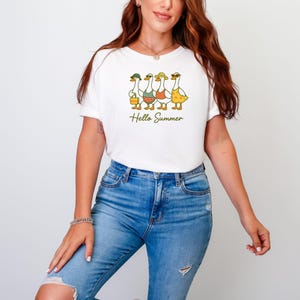 Silly Goose Shirt,Comfort Colors Goose Tee,Funny Goose Summer Shirt,Beach Day Shirt,Lake Shirt,Vacation Animal Graphic Tee