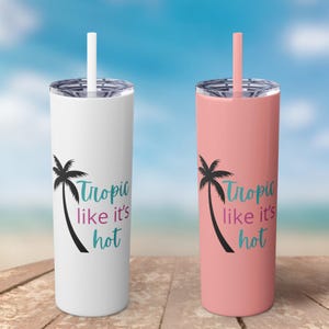 Summer Tumbler, Beach Drinkware, Outdoor Drink Cup, Portable Water Bottle, Poolside Beverage Holder, Travel Sipper