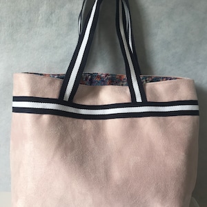 Joli et mignon sac femme cabas en suédine rose livraison gratuite