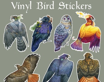 Bird Sticker Etsy