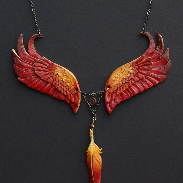 Eternal Phoenix - Leather Pendant