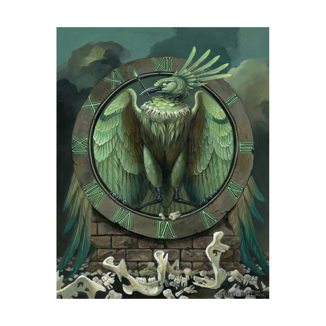 Radioactive Phoenix Radium PRINT Fantasy Science Fiction Scifi Bird ...