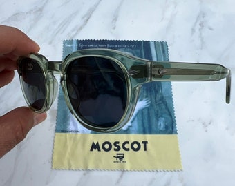 Moscot Lemtosh Luxury Vintage Sunglasses / Green Frame / Gray Lens / Sunglasses / Eyewear / Accessories / Unisex / Johnny Depp / Hollywood
