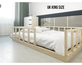 DIY montessori, peuter, kinderen, bouwplan vloerbedframe - Britse kingsize - pdf