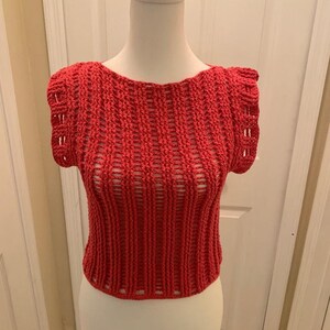 Sleeveless Crochet Top - Etsy Sleeveless Crochet Top - Etsy