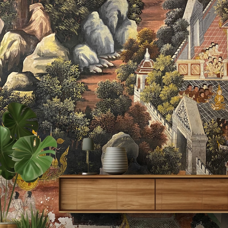 Oriental Wall Mural - Etsy