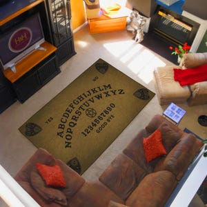 Mystic Ouija Board Rug - Spiritual and Decorative Rug for Living Room, Game Room, or Playroom By H&H Design