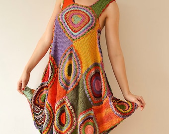 Plus size clothing/Plus Size dress/Crochet Dress Tunic/Midi Boho Summer Dress/Maternity clothes/  Lace Dress/Day dress/Bohemian dress