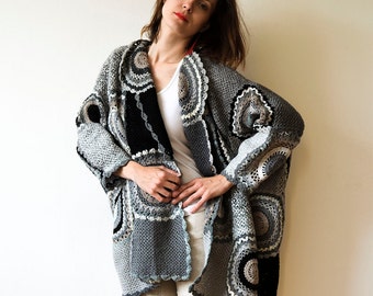 Gray Plus Size Cardigan  - MADE TO ORDER