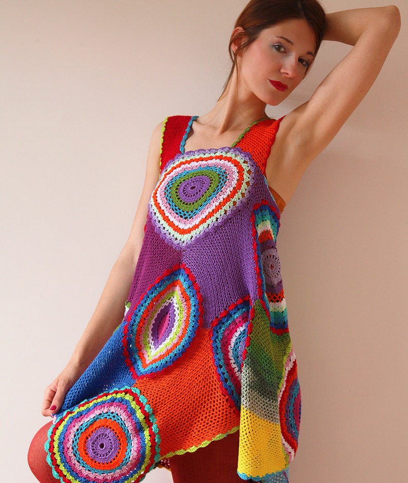Women's Dress / Tunic Light Silky Yarn Summer Version - Etsy