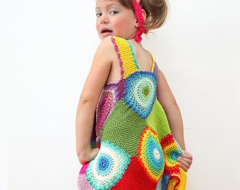 Girl's Dress - Light Silky Yarn- MADE TO ORDER