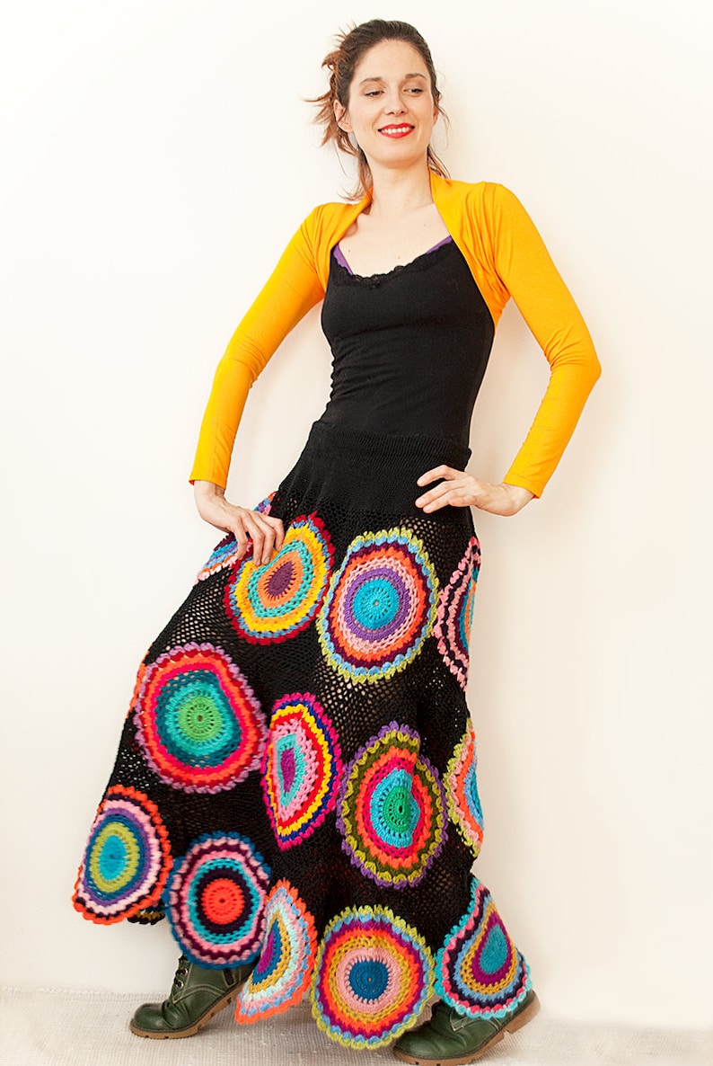 Plus Size Clothing, Long Gypsy Skirt MADE TO ORDER image 2