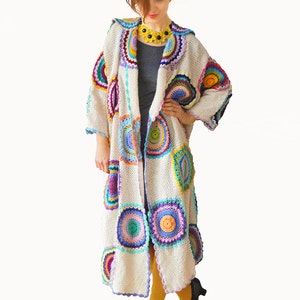 Plus size clothing Long coat Size 3XL Plus size jacket Long cardigan Beige coat MADE TO ORDER image 1