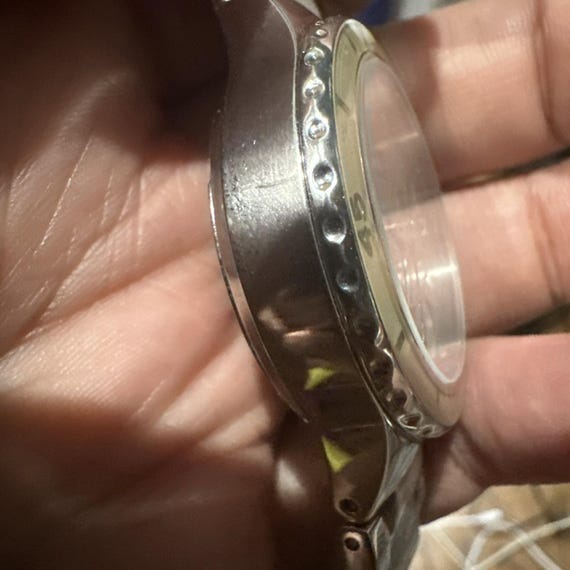 Working DKNY Ceramic Chronograph Gray Womens Stee… - image 5