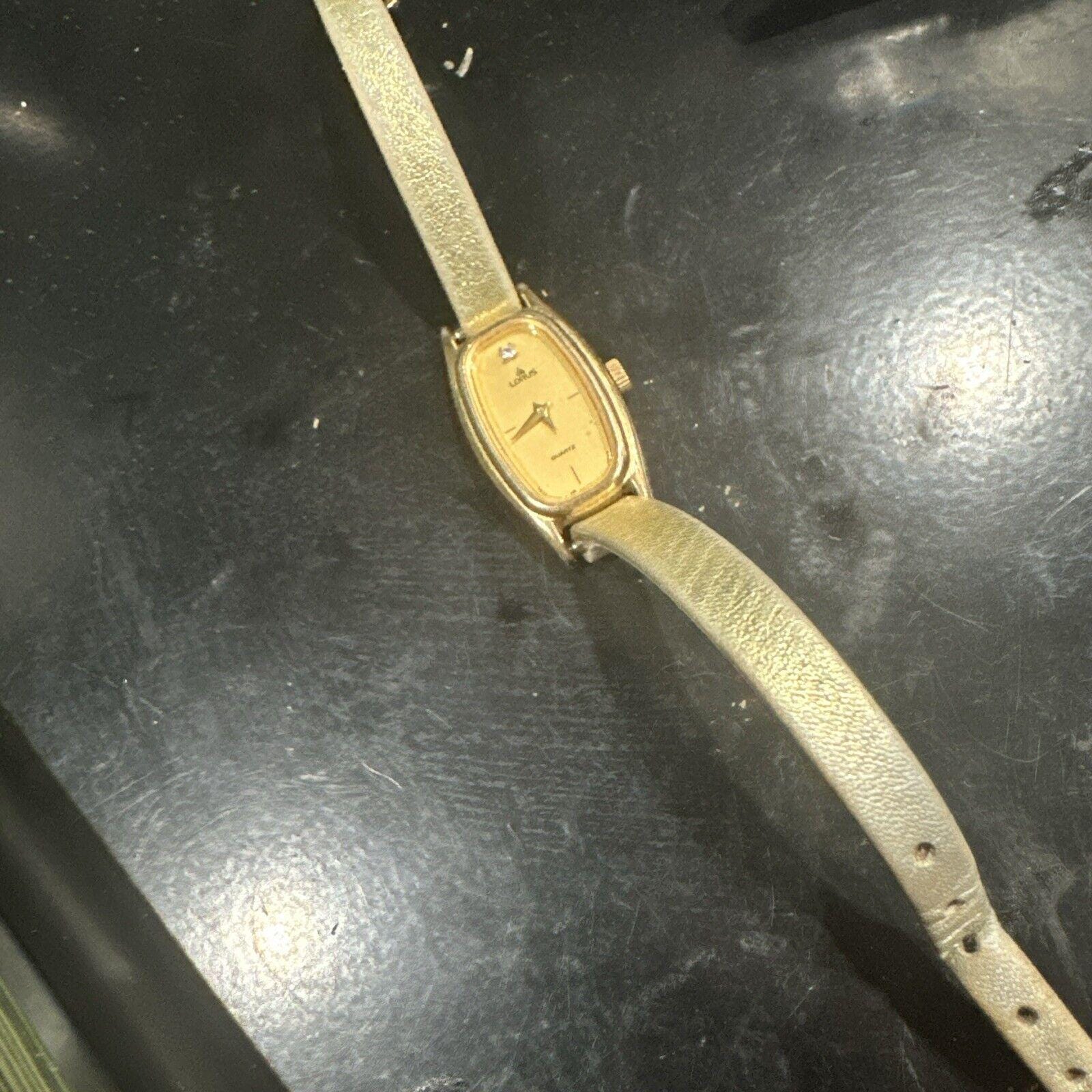Working‎ Vintage Dainty Gold Lorus Womens Watch Rectangle Rare Golden Straps Working Vintage Dainty Gold Lorus Womens Watch Rectangle  main image 4