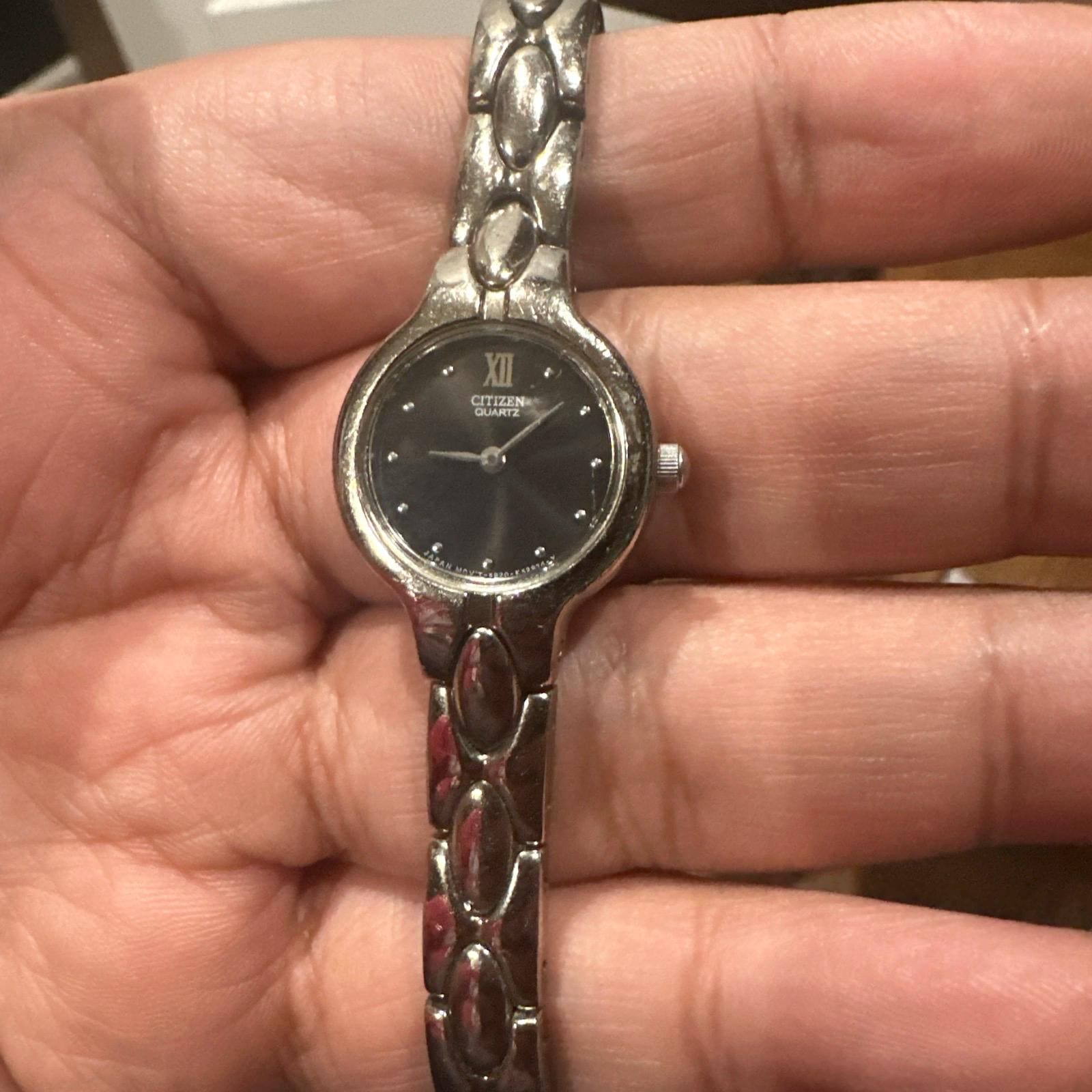 Citizen Quartz ladies gray dial silver tone presidential style watch NEW BATTERY Citizen CQ President Watch Men 36mm Silver Dial Two Tone  main image 2