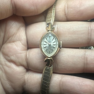 Vintage Germinal Voltaire Gold-Tone Oval Wristwatch with Blue Dial Vintage Germinal Voltaire 17 Jewels Automatic Watch for Men  main image 3
