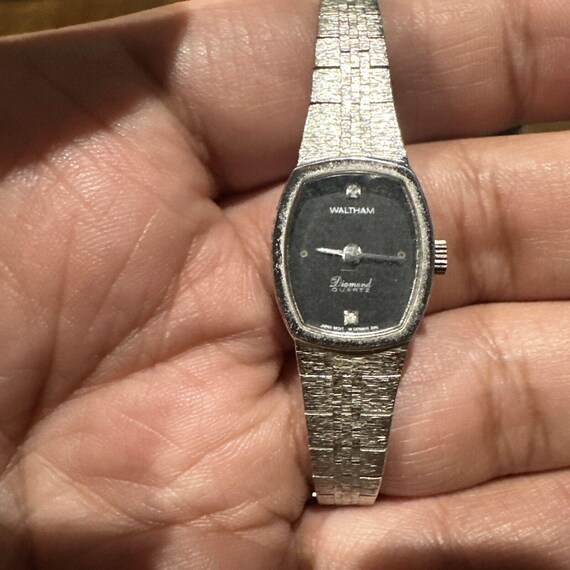 Rare Vintage Waltham‎ Womans Watch Diamond Dial New In Box Vintage Waltham Women main image 4