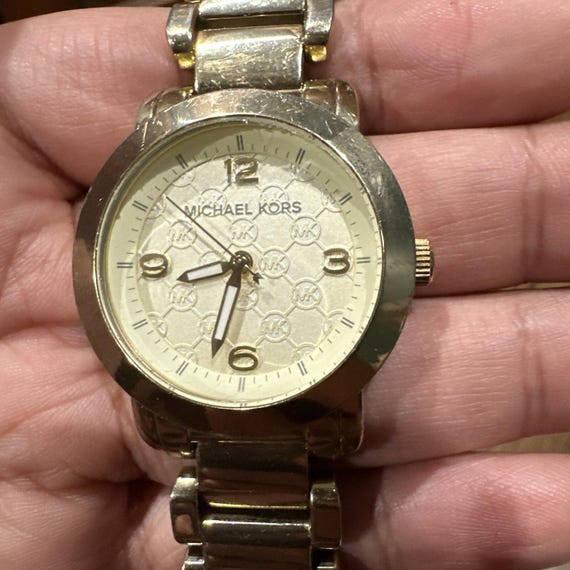 Running* Michael Kors MK3158 Gold Tone Stainless Women display picture 1