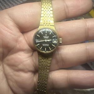 Vintage Tissot Seastar Automatic 1960 ladies Gold watch 20mm Fit 6in Broken Band Vintage Tissot Stylist Ladies main image 2