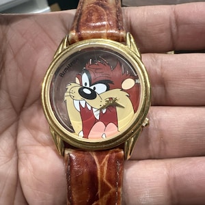 Working Vintage 1995 Disney Warner Bros Armitron TAZMANIAN DEVIL 36MM Watch Rare